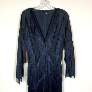 Black Fringe Jumpsuit